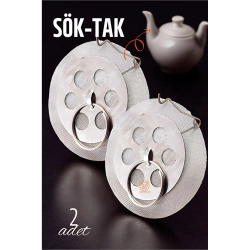 Mey İthalat® Sök-Tak Demlik İçi Çay Filtresi Çay Süzgeci 2 adet 721303