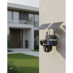 Mey İthalat® Solar Enerjili 4G IP Kamera Kablosuz Dış Mekan Güvenlik ve Uzaktan İzleme