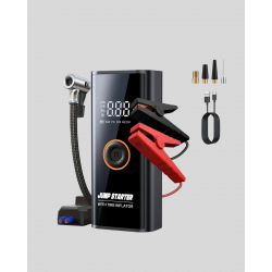 Mey İthalat® SOS Fenerli Akü Takviye Cihazı Dijital Kompresör Powerbank