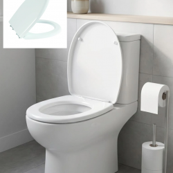 Mey İthalat® Standart Klozet Kapağı Kolay Montaj Dayanıklı Plastik Universal Uyumlu Tasarım