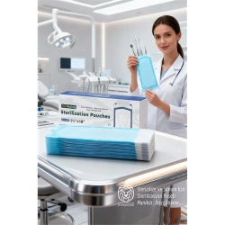 Mey İthalat® Sterilizasyon Poşeti 200 Adet - Otoklav Kendinden Yapışkanlı Medikal Poşet 9x26 cm