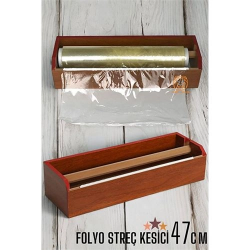Mey İthalat®  Streç Film Kesici Ahşap Streçlik Folyo Ve Streç Film Kesici 47 Cm