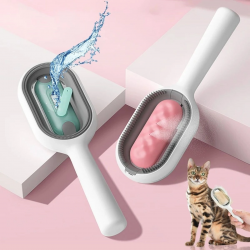 Mey İthalat®  Su Hazneli Kedi ve Köpek Tüyü Toplamama Fırçası Su Hazneli Pet Tarağı