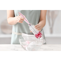 Mey İthalat®   Süngerli Biberon Fırçası 776 Pembe