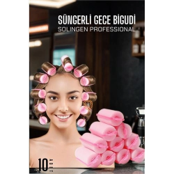 Mey İthalat® Süngerli Gece Bigudisi Isısız Saç Şekillendirme Doğal Bukle Bigudisi 3 cm 10 Adet 719759