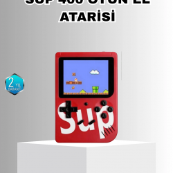 Mey İthalat® SUP Game Box El Konsolu – 500 Oyunlu, TV Bağlantılı, 5 Saat Oyun Süresi