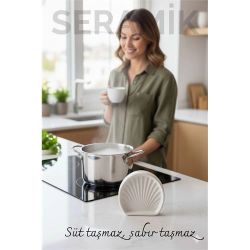 Mey İthalat® Süt Taşırmaz Seramik – Seramik Süt Taşı - Kaynamayı Önleyen Akıllı Mutfak Yardımcısı 722254