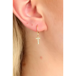 Mey İthalat® T Harf Bayan Küpe