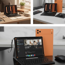 Mey İthalat® Tablet PC Klavyeli Set Geniş Ekran Yüksek Depolama ve Android Sistem