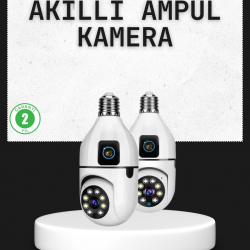 Mey İthalat® Tak Çalıştır Ampul Kamera – Full HD 1080P Kablosuz Güvenlik Çözümü