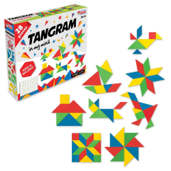 Mey İthalat® Tangram 28 Parça Kutulu Eğitici Oyuncak
