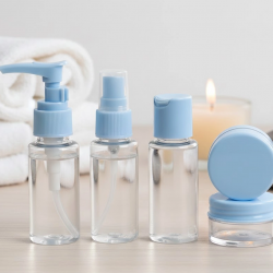 Mey İthalat® Taşınabilir 5 Parça Seyahat Kozmetik Seti 30 ml Sızdırmaz