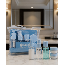 Mey İthalat® Taşınabilir 5 Parça Seyahat Kozmetik Seti 30 ml Sızdırmaz