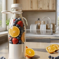 Mey İthalat® Taşınabilir Blender 380 ml USB Şarjlı Meyve ve Smoothie Hazırlayıcı