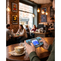 Mey İthalat® Taşınabilir Game Console Dahili Oyunlu TV Bağlantılı Şarjlı Retro Oyun Konsolu