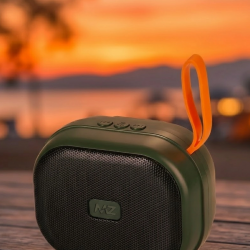 Mey İthalat® Taşınabilir Kablosuz Hoparlör Güçlü Ses Bluetooth USB Kart Destekli