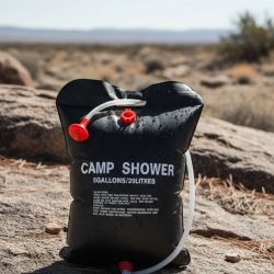 Mey İthalat® Taşınabilir Kamp Duşu Solar Isıtmalı 20 Litre Su Kapasiteli Hijyen Çözümü