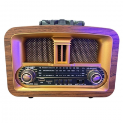 Mey İthalat®  Taşınabilir Klasik AM/FM/SW  Retro Ev Radyo USB ile Şarj Olabilen Retro Radyo