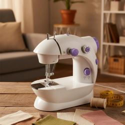 Mey İthalat® Taşınabilir Mini Dikiş Makinesi Ev ve Ofis Kullanımı İçin