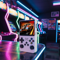 Mey İthalat® Taşınabilir Retro Oyun Konsolu Geniş Ekran ve Çoklu Emülatör Desteği