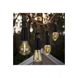 Mey İthalat® Taşınabilir Şarjlı Led Ampül Outdoor Kamp Bahçe ası