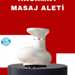 Mey İthalat® Taşınabilir Şarjlı Masaj Cihazı Kupa Terapisi Sıcak Masaj