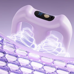 Mey İthalat® Taşınabilir Şarjlı Titreşimli Masaj Kemeri - Karın Bel için Çift Halkalı Zayıflatıcı Fasya Masaj Cihazı