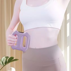 Mey İthalat® Taşınabilir Şarjlı Titreşimli Masaj Kemeri - Karın Bel için Çift Halkalı Zayıflatıcı Fasya Masaj Cihazı