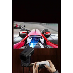 Mey İthalat® Taşınabilir Sinema Oyun Projektörü Akıllı Projeksiyon Android 11