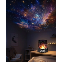 Mey İthalat® Tavana Yıldız Yansıtan Projeksiyon Gece Lambası USB Çalışan