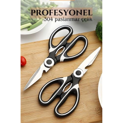 Mey İthalat® Tavuk Makası Profesyonel 304 Çelik Mutfak Makası 721978