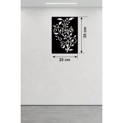 Mey İthalat® Tavus Kuşu ve Doğa Temalı Ahşap Duvar Tablosu - 25x35 cm Lazer Kesim Pano