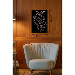 Mey İthalat® Tavus Kuşu ve Doğa Temalı Ahşap Duvar Tablosu - 25x35 cm Lazer Kesim Pano