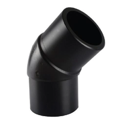 Mey İthalat® Tega HDPE Spigot Açık Dirsek 125 mm 45 Derece