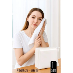Mey İthalat® Tek Kullanımlık Havlu - Kuru Havlu - Paketli ve Çok Amaçlı 40X80 CM 1 Adet 718430