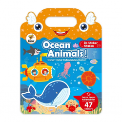 Mey İthalat®  Tekrar Kullanılabilen İlk Sticker Kitabım Ocean Animals