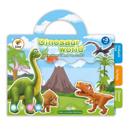 Mey İthalat®  Tekrar Kullanılabilen Sticker Dinosaur World