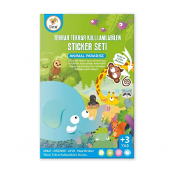 Mey İthalat®  Tekrar Kullanılabilen Sticker Seti Animal