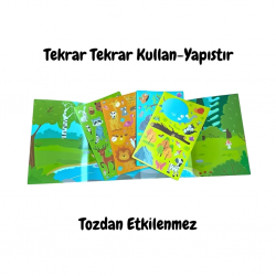 Mey İthalat®  Tekrar Kullanılabilen Sticker Seti Animal