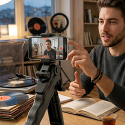 Mey İthalat® Telefon Tripodu Masaüstü Stand 360 Derece Dönebilen Telefon Tutucu