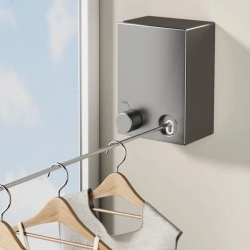 Mey İthalat®  Teleskopik Çamaşır Kurutma Askısı, Pratik Geri Çekilebilir Çamaşır İpi