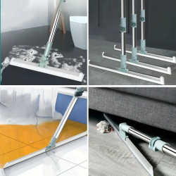 Mey İthalat®  Teleskopik Oynar Başlıklı Cam,Zemin Silme Aparatı Çekçek