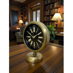 Mey İthalat® Time Art 25 x 20 Eskitme Metal Masa Saati