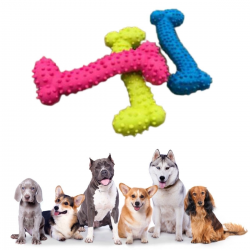 Mey İthalat®  Tiny Kemik Oyuncağı Tırtıklı Yüzey Küçük Kemik Plastik Köpek Oyuncağı
