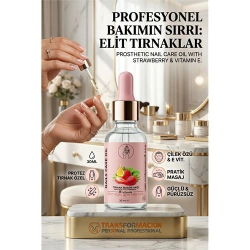 Mey İthalat® Tırnak Bakım Yağı Çilekli Güçlendirici E Vitamini Serum 30ml 723072