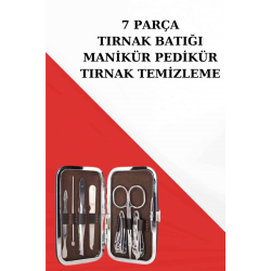 Mey İthalat® Tırnak Temizliği, Tırnak Batığı ve Düzenli Bakım İçin 7 Parça Çelik Set