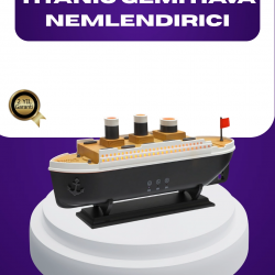 Mey İthalat® Titanik Gemi Tasarımlı LED Işıklı Hava Nemlendirici Buhar Efektli Oda Difüzörü