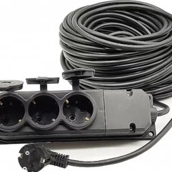 Mey İthalat® Topart 01558 20 Metre Grup Prizli Uzatma 3X2,5 Kablo