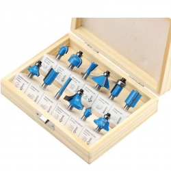 Mey İthalat® Topshop 03038 6 mm 12 Parça Ahşap Freze Uç Seti