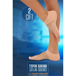 Mey İthalat® Topuk Çatlak Çorabı - Nem Tutucu Topuk Bakım Çorabı 2 ÇİFT 721955
